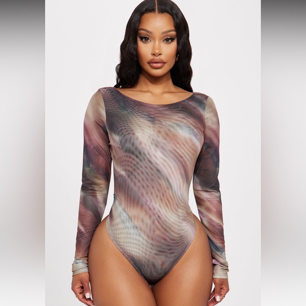 Abstract Mesh Bodysuit